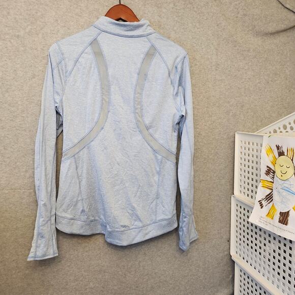 Tangerine Sweater Women Medium Blue Full Zip Athleisure Sporty Sweatshirt Jacket - Picture 12 of 13